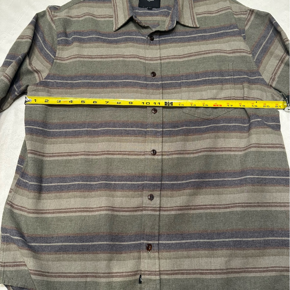 Men's Large Rails Runson Flannel Shirt‎ in Redwood Stripe - Picture 4 of 10